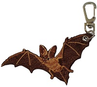   Embroidered Bat Key Chain Clip